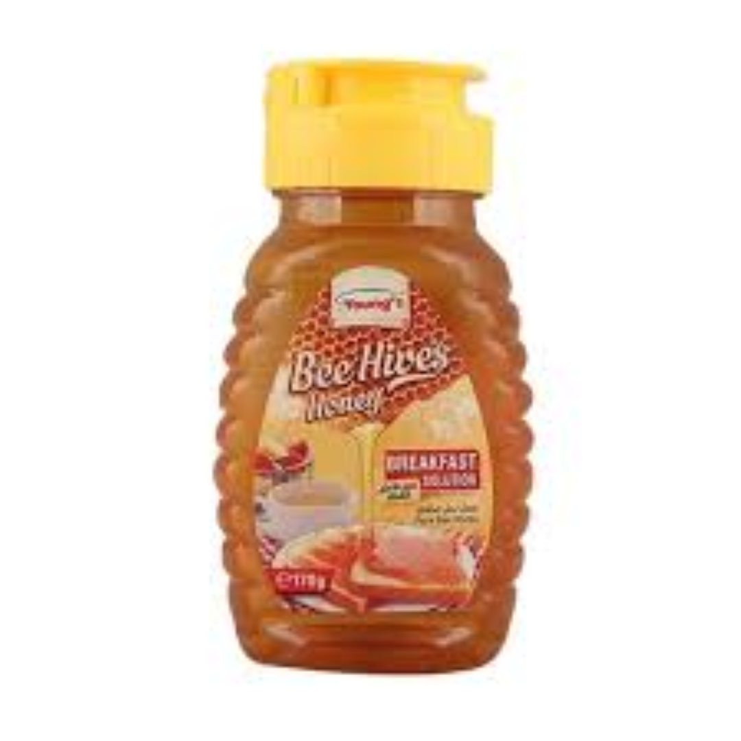 YOUNGS BEEHIVES NATURAL HONEY SQUEEZE BTL 170G